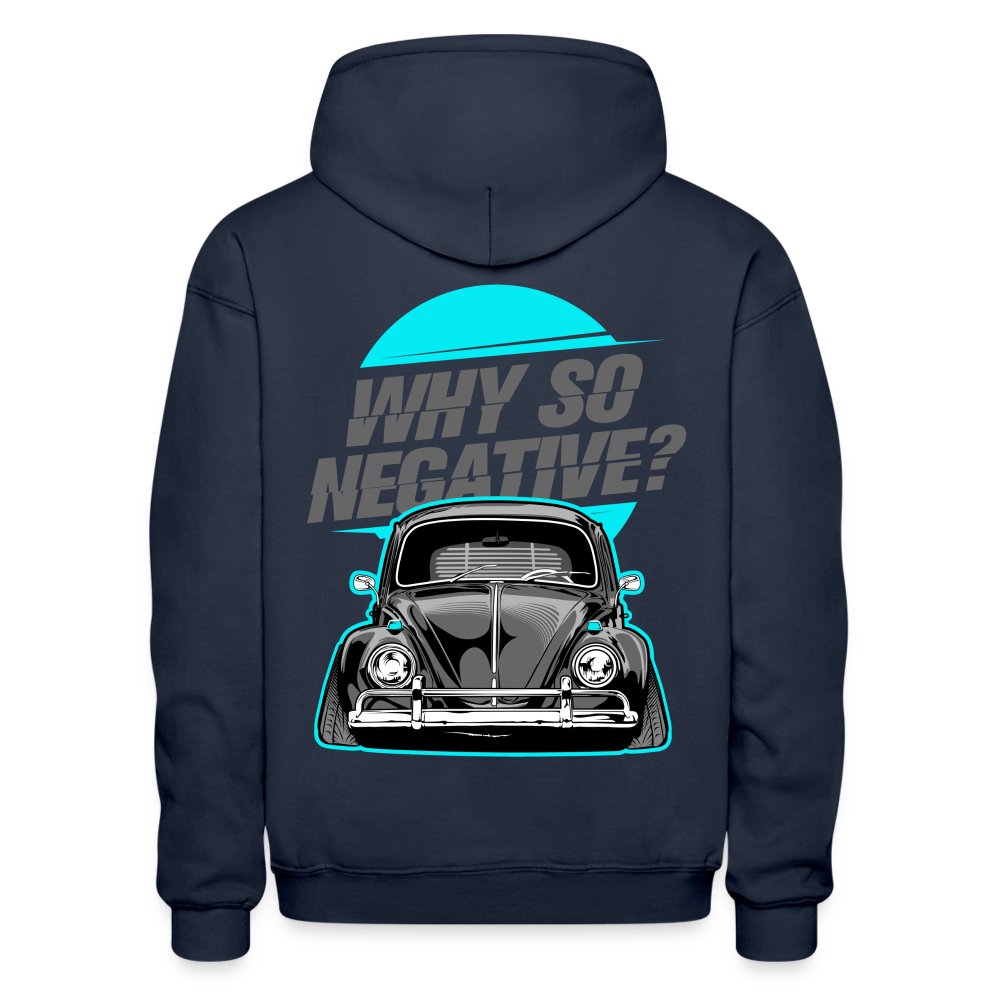 Why so negative hoodie - navy